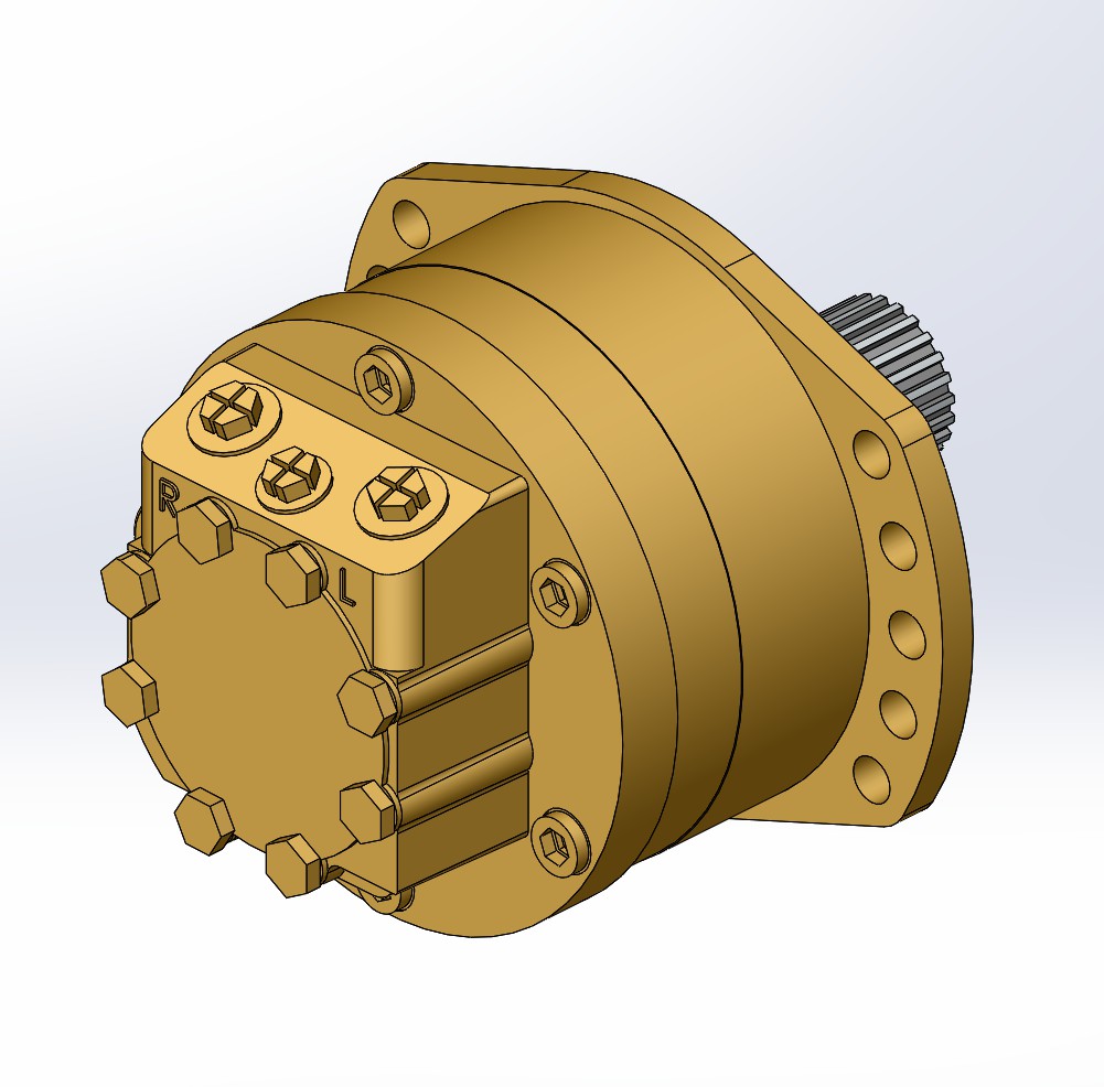 Poclain Hydraulic Motor MA11-1-121-F11-1320-00-MR USED