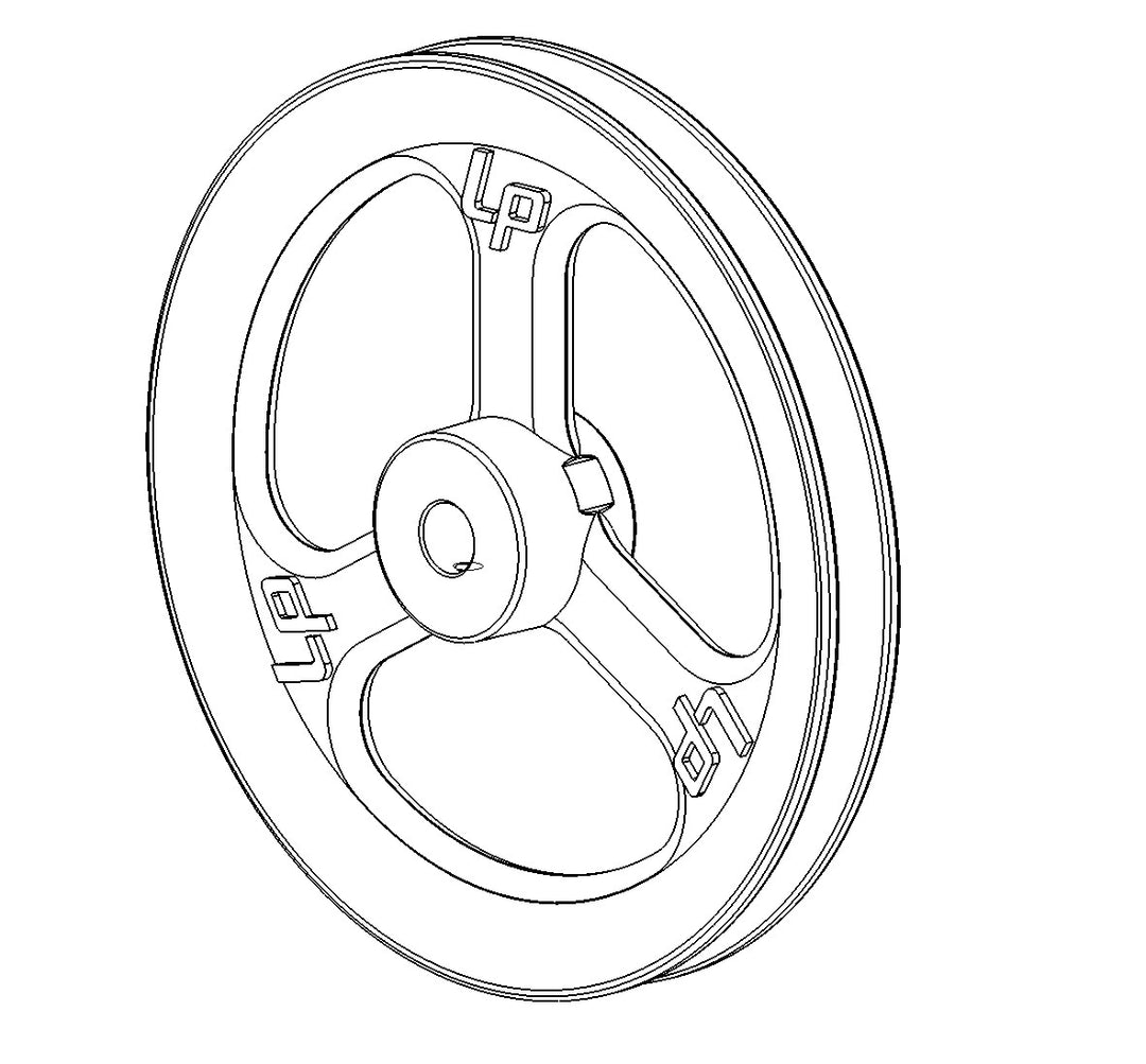 LW 10 inch Pulley 3/4 inch Bore