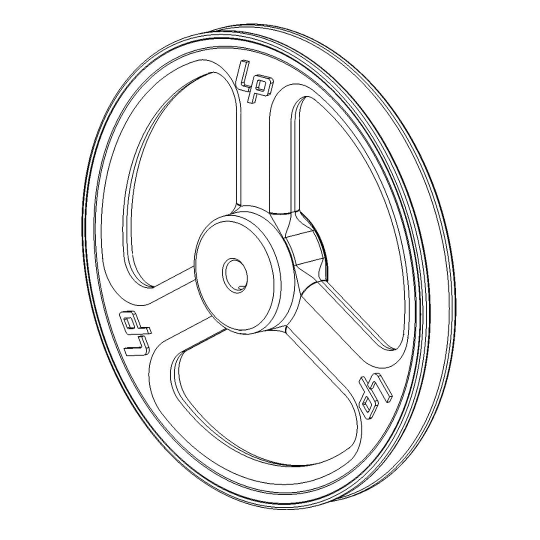 LW 12 INCH PULLEY 3/4 INCH BORE