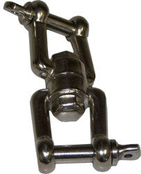 Shackle, Double Swivel, Stainless Steel, 12mm